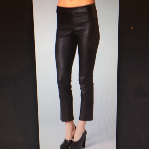 vince cropped leather pants